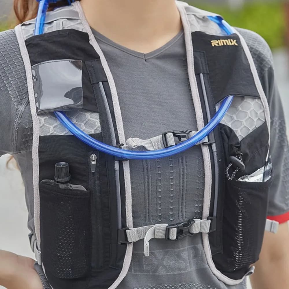 RIMIX Multi Function Light Running And Jogging Hydrating Trekking Backpack Air Open Trail Sport Pack Knit Bag For Marathon Jumpsuit