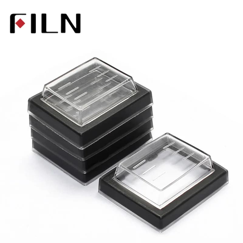 5 Pcs 25x32 millimetri Foro Di Montaggio Rettangolo Trasparente Impermeabile Del Silicone Protegge La Copertura Rettangolo Cap Per KCD Rocker Interruttori