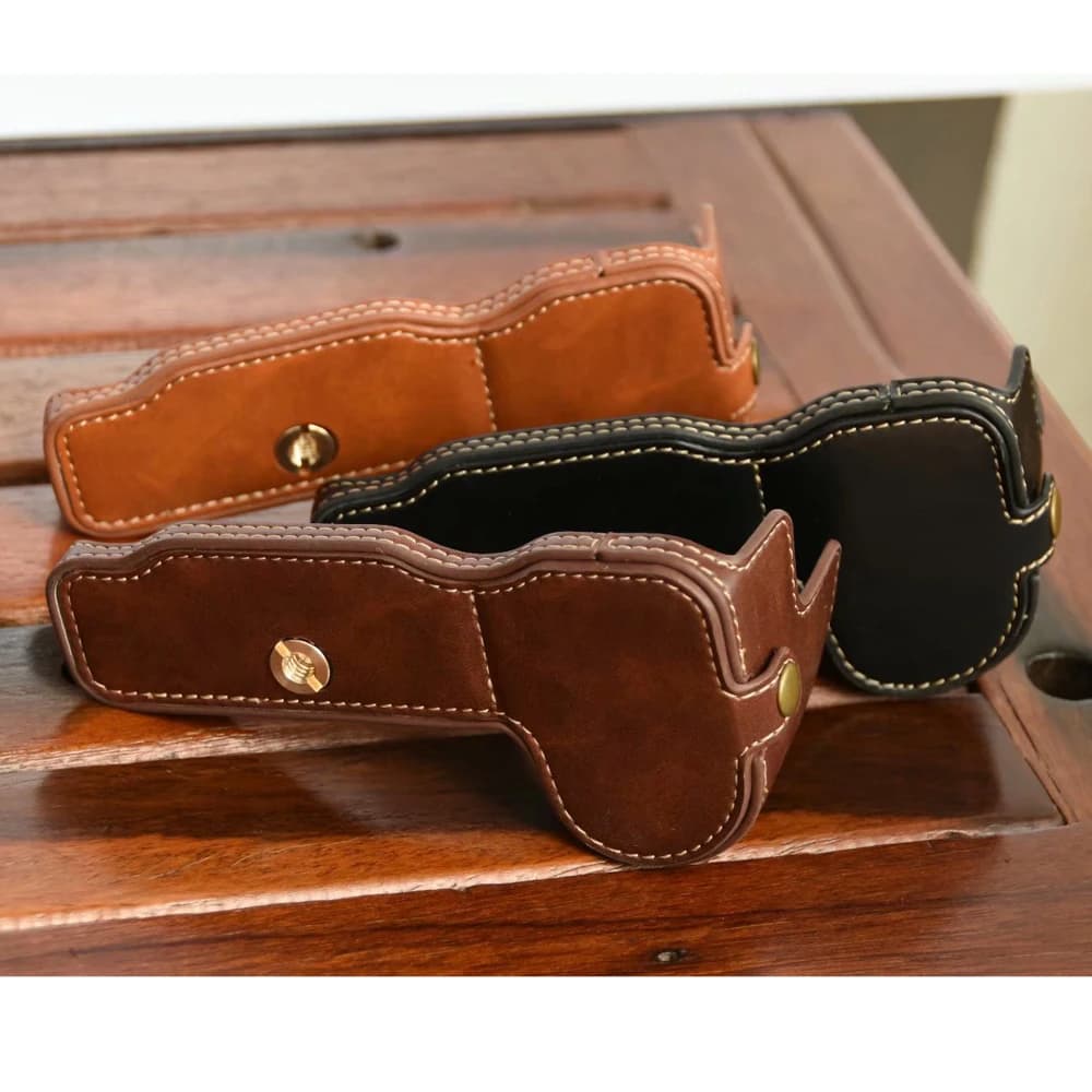 PU leather Video Camera Case Bag Half Body For Nikon Z6 Z7 Camera Protective Cover Bottom Pouch