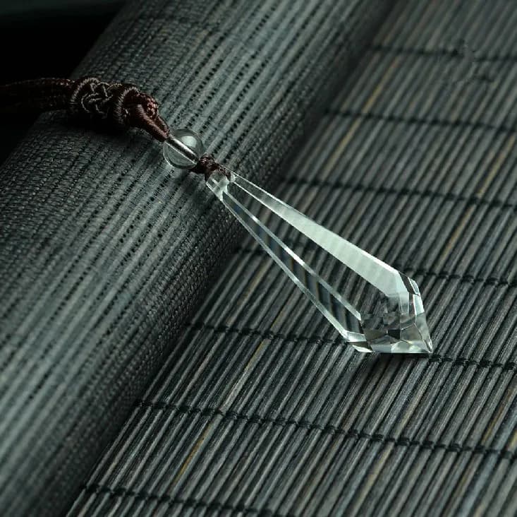 Free shipping Pure white crystal pendant crystal pendulum pendant