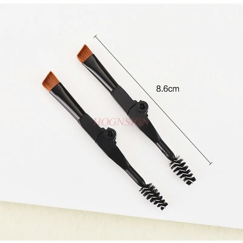 2 pcs bastoni Pieghevole doppia headed spazzola del sopracciglio Portatile smussato sopracciglio spazzola di Aria cuscino sopracciglio crema duro speciale browed