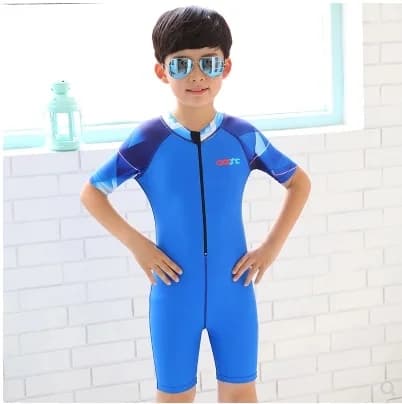 Professional Children's Swimwear, Interior with Patchwork, Breathable, for Girls and Boys, Open Training and Competitions
