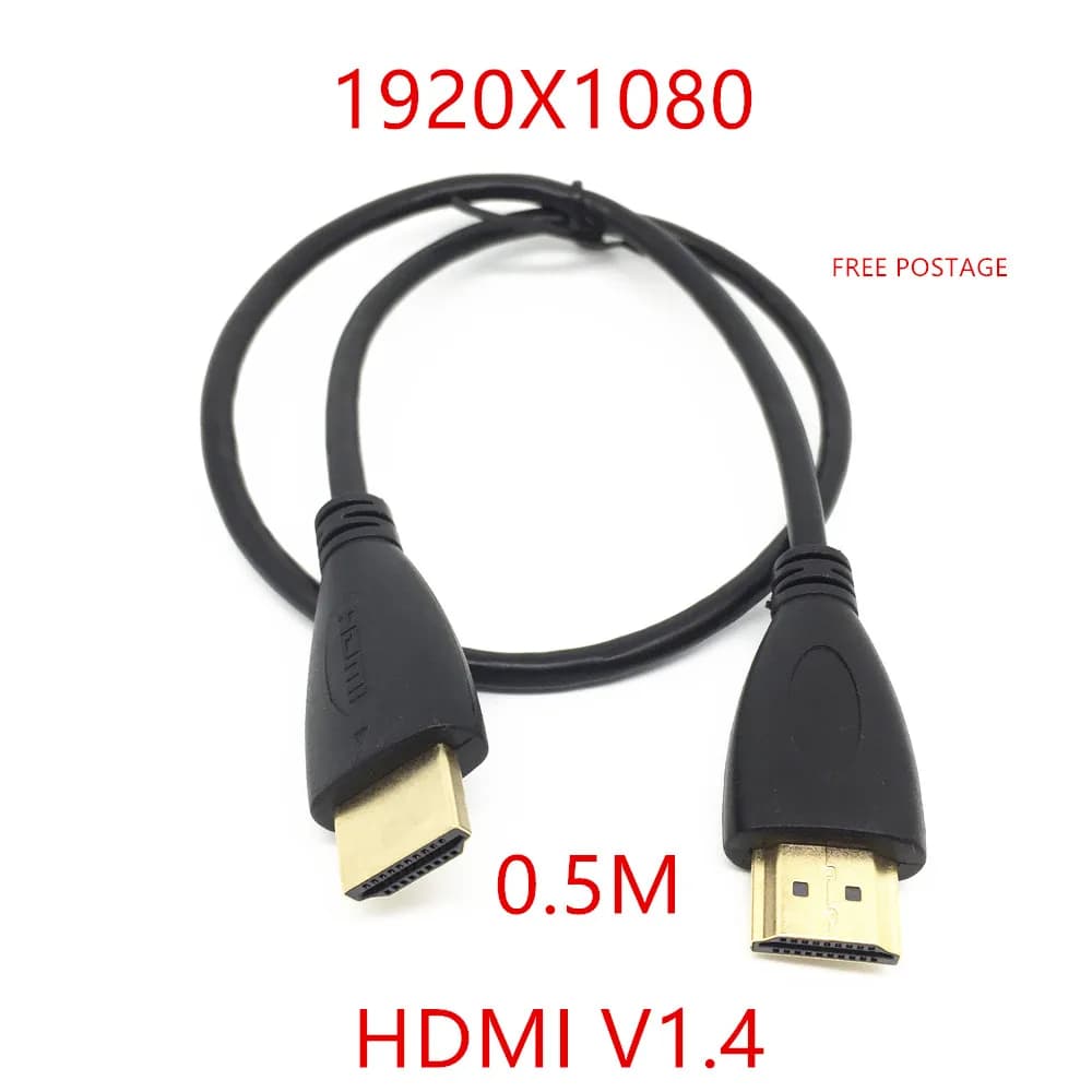 NEW 50CM HDMI Cable 0.5M Short HDMI Lead V1.4 3D Video Cable for Switch Splitters