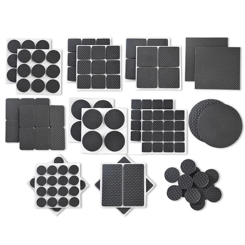 Auto Adesivo antiscivolo Zerbino Sticky Pad In Gomma Antiscivolo Mobili Gamba Piedi Tappetini Feltrini Tabella di Copertura Piedi pastiglie mobili
