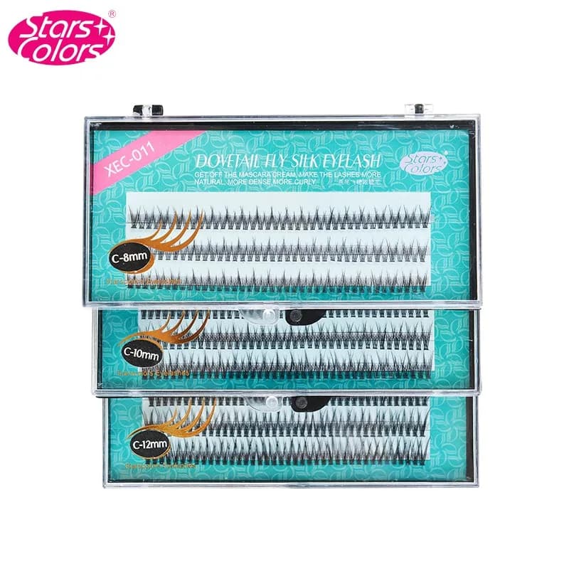 Extension of silk lashes fashion swallow tail Fly lashes fish tail lashes fake tool for makeup