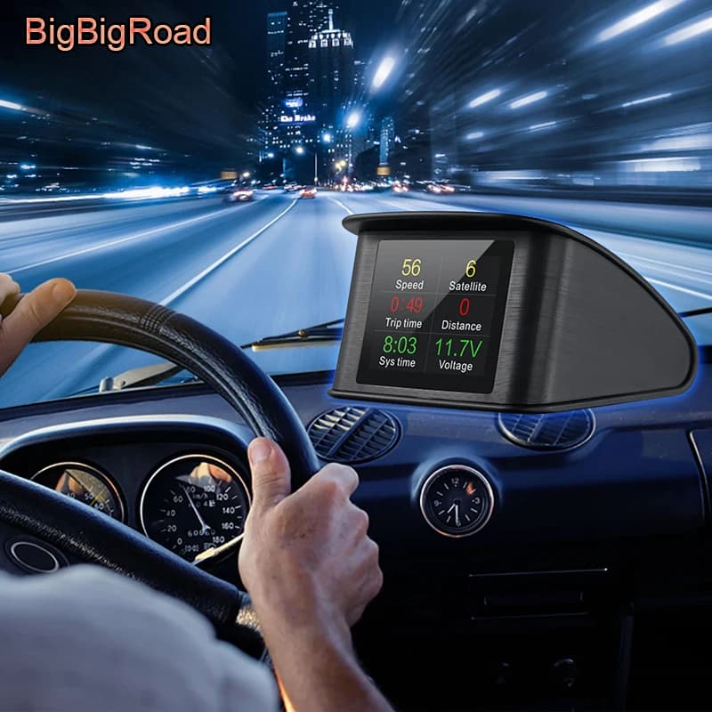 BigBigRoad Per Mercedes Benz CLA Classe S C117 W117 W210 W211 W222 C207 A170 Auto Hud OBDII Parabrezza Proiettore Head Up Display
