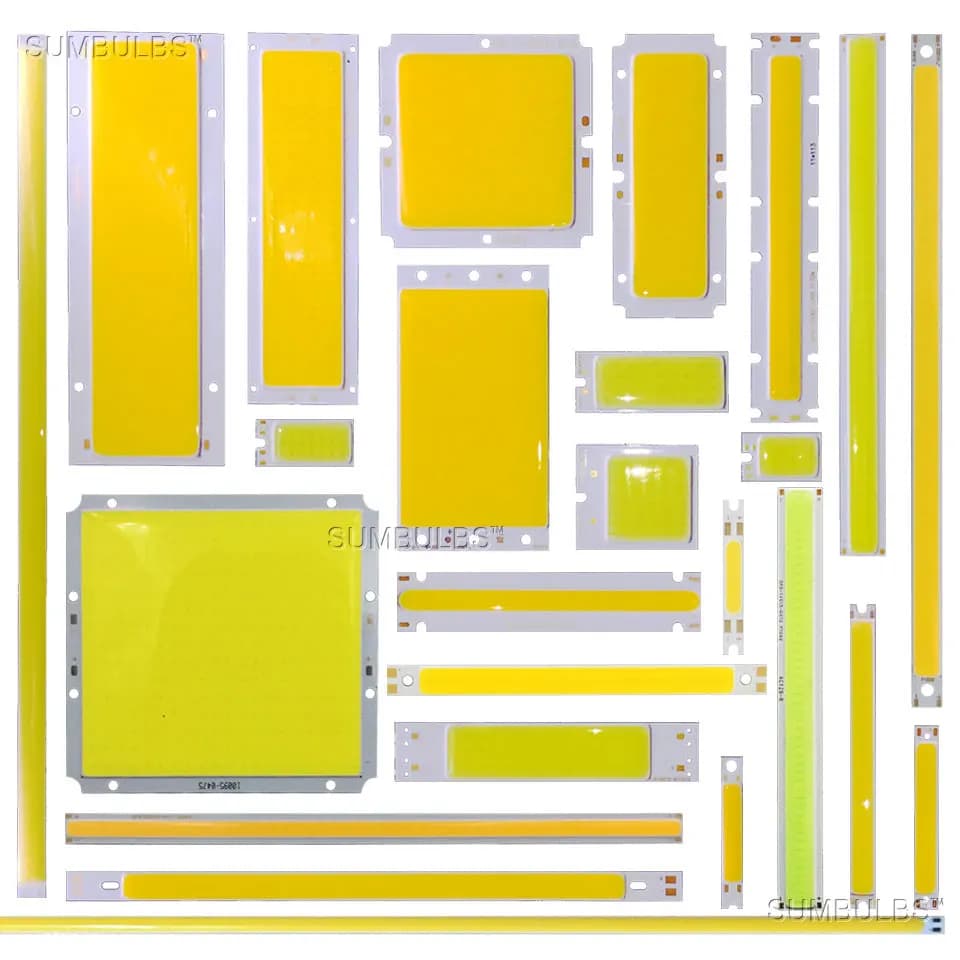 1W-50W COB LED Lampada a striscia Lampadina Caldo Naturale Bianco Puro Blu Rosso LED Matrix Bar Chip Luce per illuminazione esterna per interni fai da te