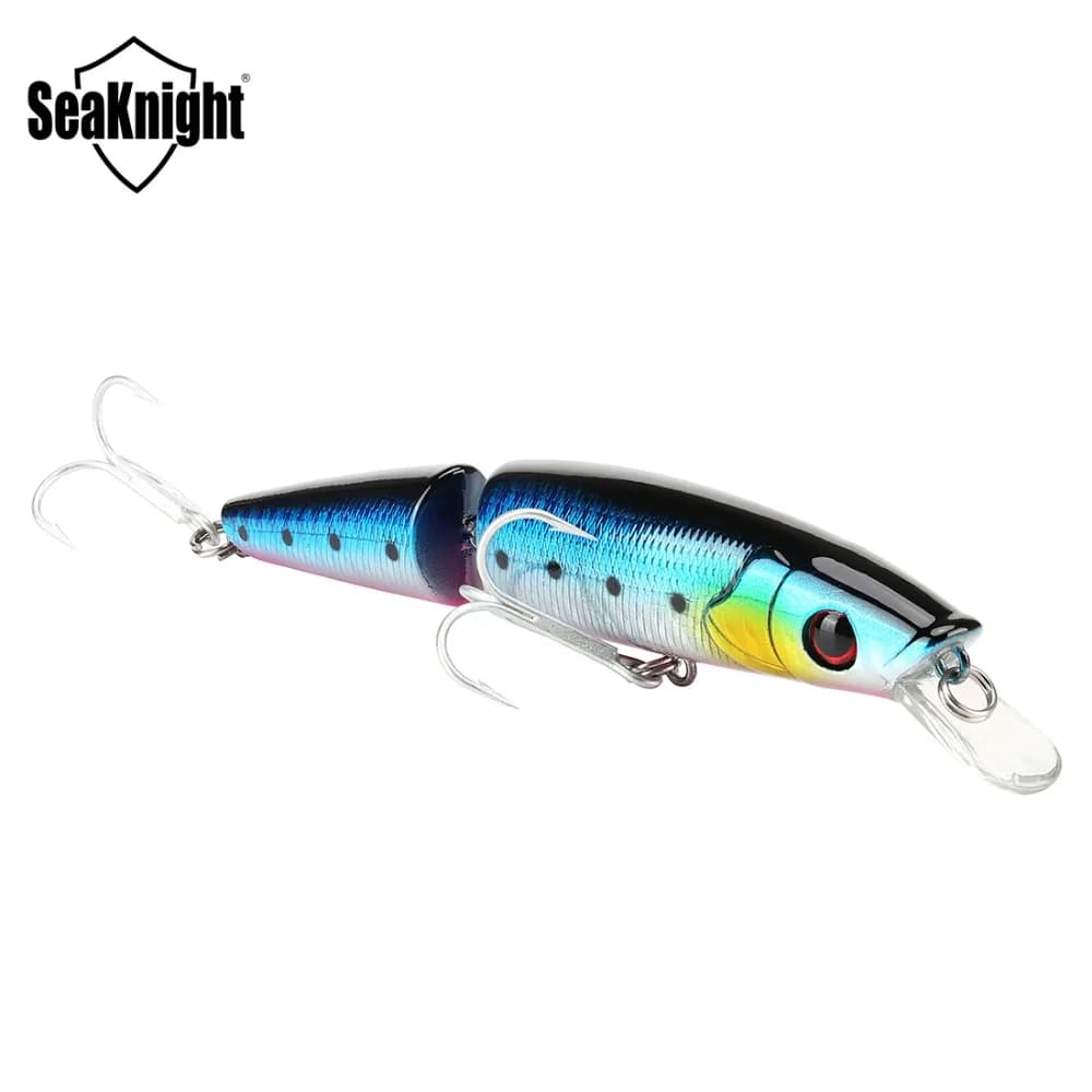 SeaKnight Minnow SK041 Esca snodata 21.5g 5in 125mm 0-1.0M 1PC Sezioni Minnow Richiamo galleggiante Ami affilati Richiamo duro da pesca