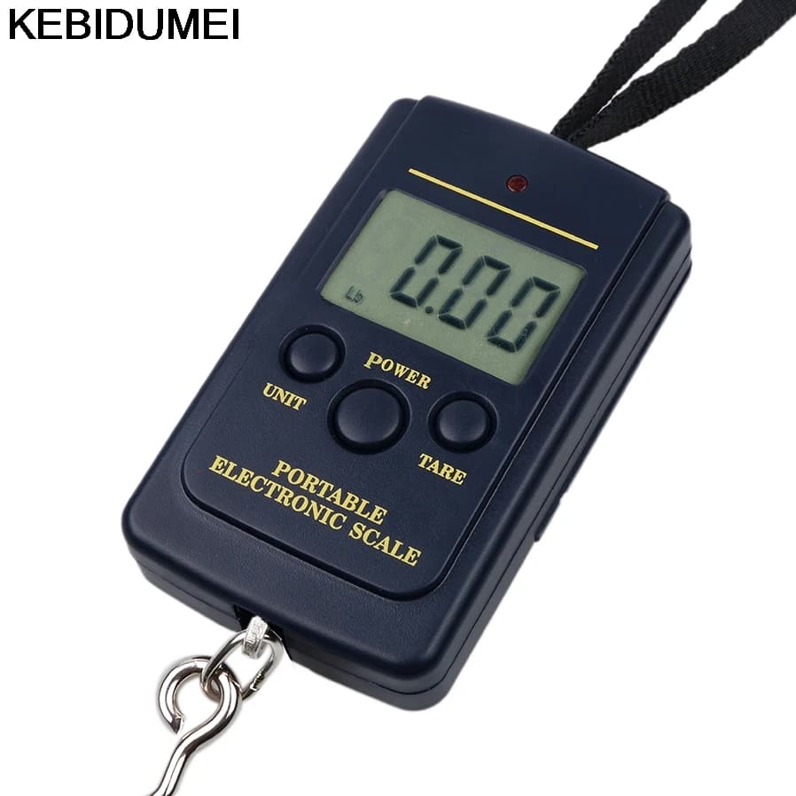 Bilancia elettronica per bagagli 40 kg/0,01 g Mini bilancia da viaggio per pesca Bilancia per valigia con gancio