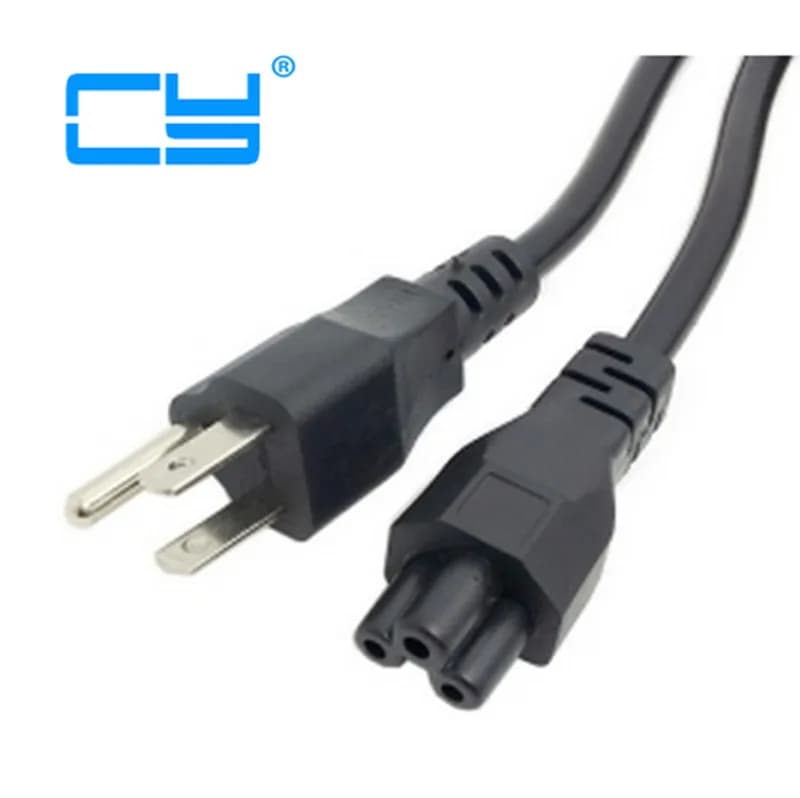 STATI UNITI Viaggi Cavo di Alimentazione US 3pin Maschio a IEC C5 Cavo per il Computer Portatile Notebook 5ft 1.5m 150 centimetri
