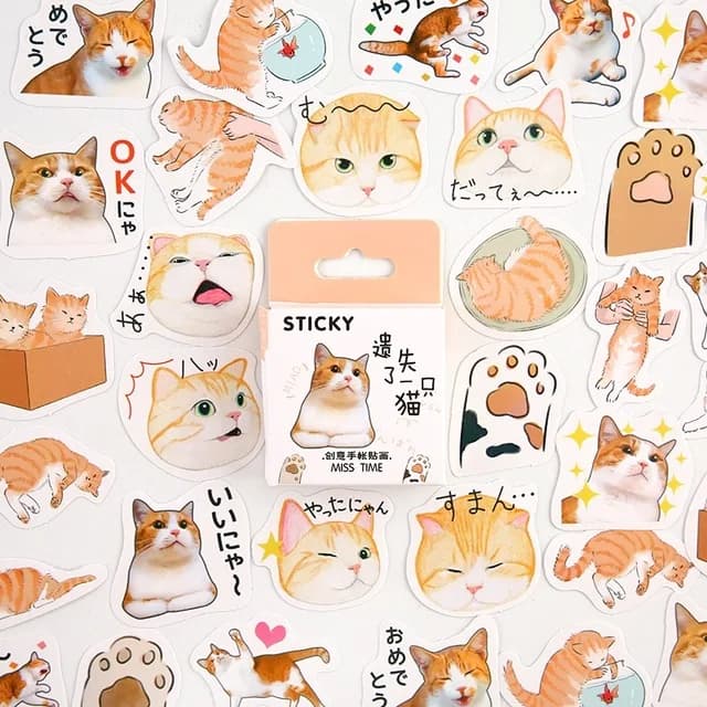 Lost a cat Decorative Stationery mini Stickers set Scrapbooking DIY Diary Album Stick Lable Kawaii Stationery