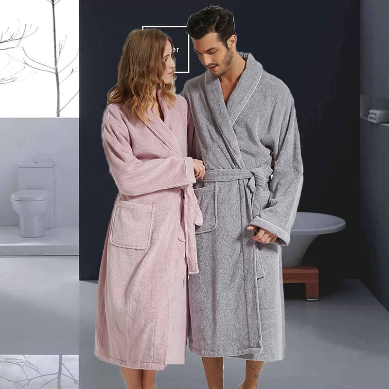 Summer woman bathrobe long cotton warm night shirt towel bathrobe thickening Plus Size XXL autumn winter pajamas service at home