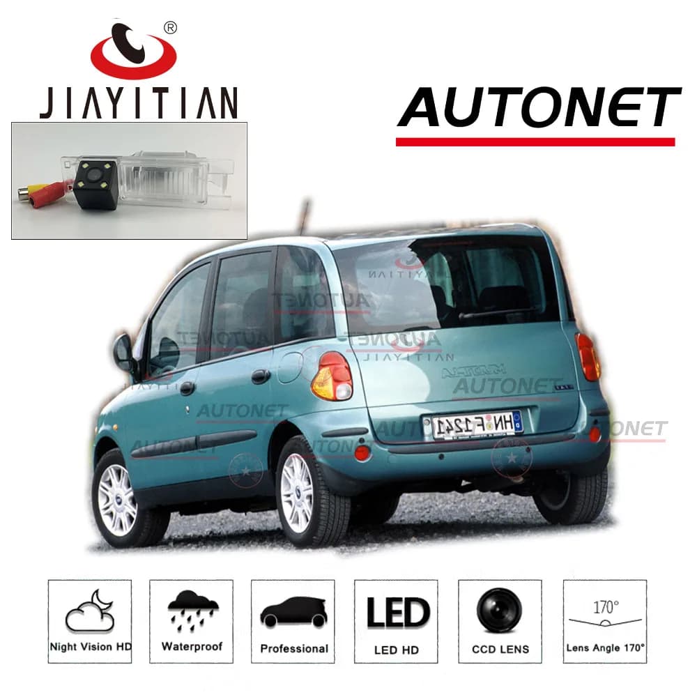 JIAYITIAN Videocamera vista posteriore Per Fiat Multipla Marea 2004 2005 2006 2007 2011CCD/Visione Notturna/Inversione Della Macchina Fotografica/Macchina Fotografica di Sostegno di parcheggio