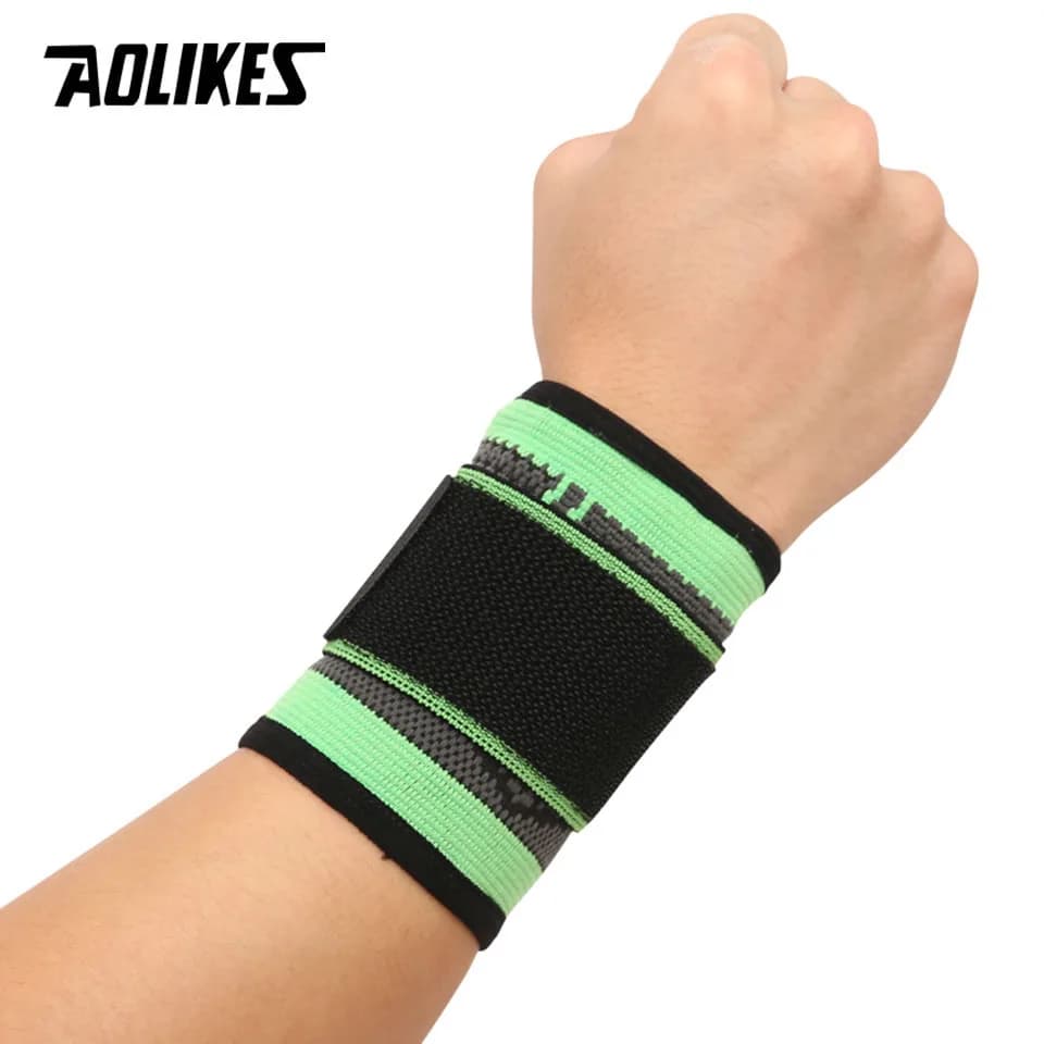 AOLIKES 1 pz 3D tessitura cinghie pressurizzate Fitness Wristband Crossfit palestra Powerlifting supporto per il polso Brace Bandage Hand Wraps
