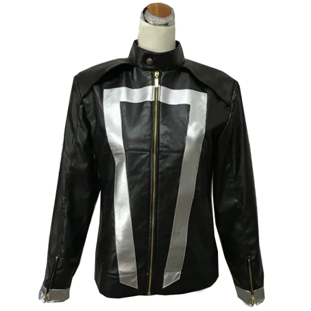 2024 Ghost Rider Costume Agents of Shield SHFIESELD Costume cosplay di Halloween Giacca + Guanti su misura per uomini e donne
