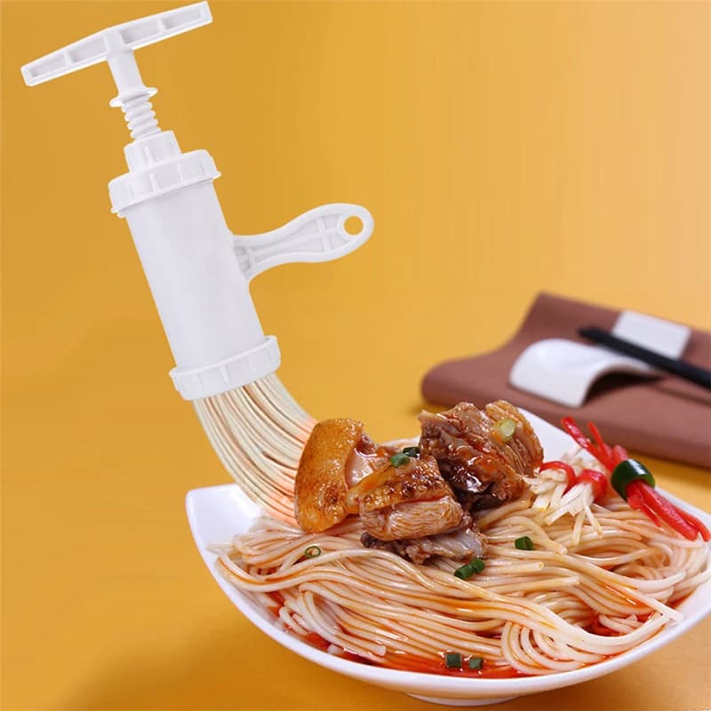 Macchina multifunzione per noodle a pressione manuale, spremifrutta, macchina per noodle fai-da-te, macchine per spaghetti per pasta fatte a mano, 1 set