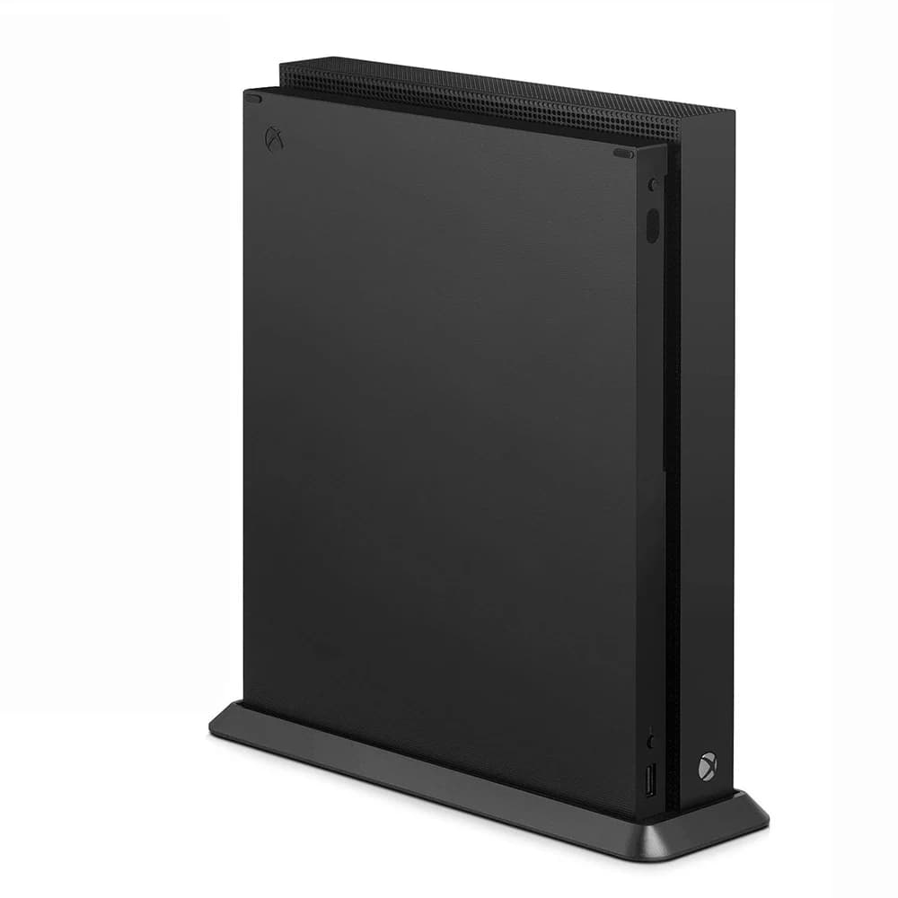 Supporto verticale portatile per Xbox One X Supporto dock verticale antiscivolo per accessori di gioco per console di gioco Xbox One X Nero