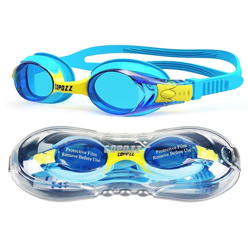 Copozz UV waterproof swim glasses Children Colorful lenses Professional colored lenses Kids swim glasses Gafas Nata