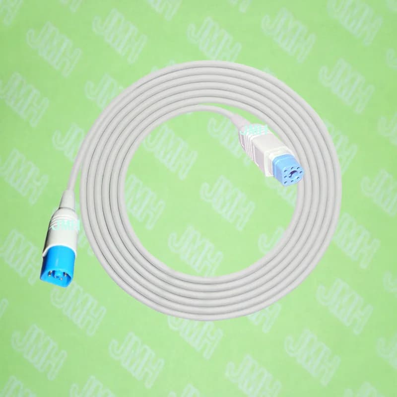 Compatible with Philips M2601A, M3000A, M3500B, M4735A Pulsossimeter the M1941A Spo2 Sensor Adapte, HP 8 pinM 8pinF.