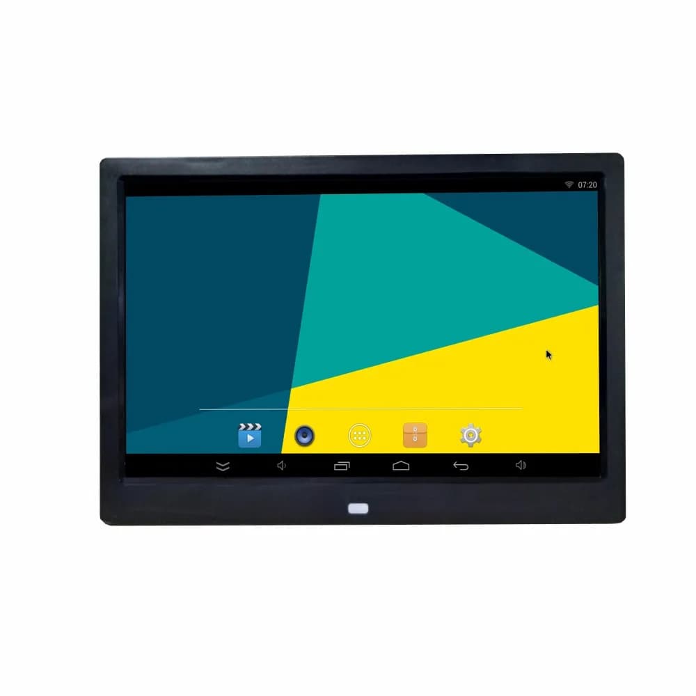 Sistema Android WIFI da 12 pollici 16X9 Supporto memoria 6.0 8G Mouse Download gratuito Installazione Software app Lettore video con cornice per foto digitale