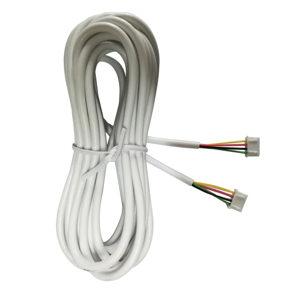 SYSD Cavo porta 5M 2.54*4P Cavo a 4 fili per videocitofono Videocitofono a colori Campanello cablato Cavo di collegamento citofono
