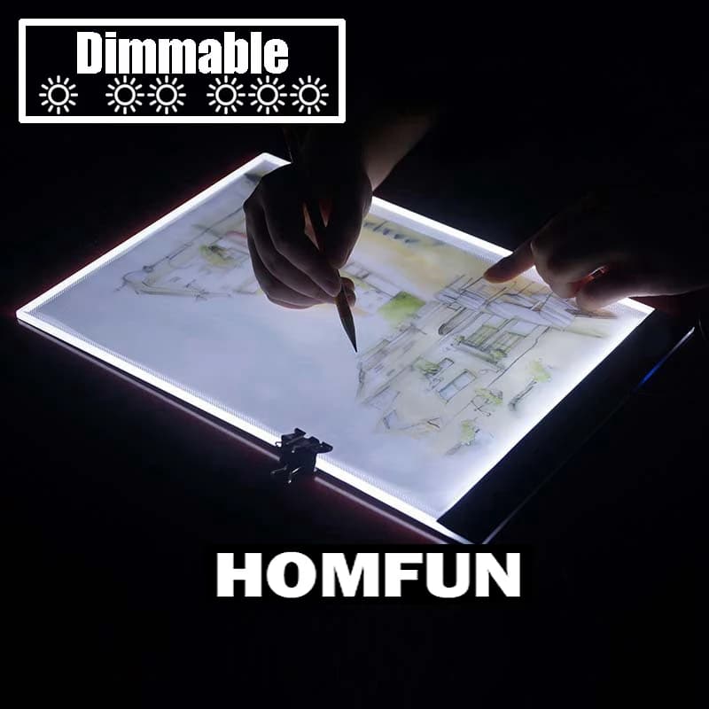 Dimmerabile! Il tappetino per tablet con luce a LED ultrasottile A4 si applica a EU/UK/AU/US/USB Plug Diamond Ricamo Diamond Painting Kit punto croce