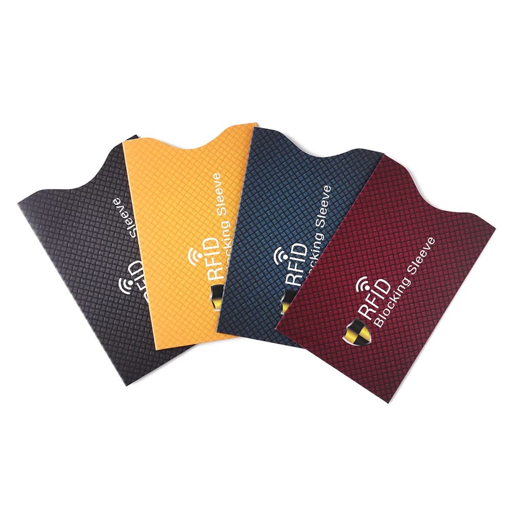 5Pcs Hot Anti Theft per RFID Carta di Credito Protezione di Blocco Manica Titolare Della Carta Della Cassa Della Pelle Coperture Protezione Caso Della Carta di Credito nuovo