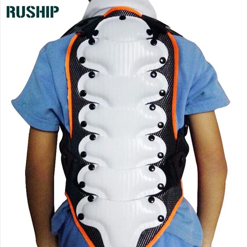 Gilet sportivo per bambini bicicletta sci armatura per bambini supporto per la schiena moto equitazione Country Spine protezione esterna dura Skate per bici