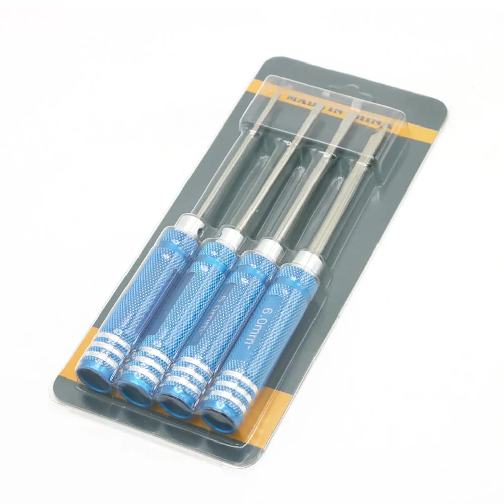 RC Tools 4 pieces hexagon screwdriver set hardened titanium plating 3.0 4.0 5.0 screwdriver 6.0 mm for toys RC helicopter Rc (1 set)