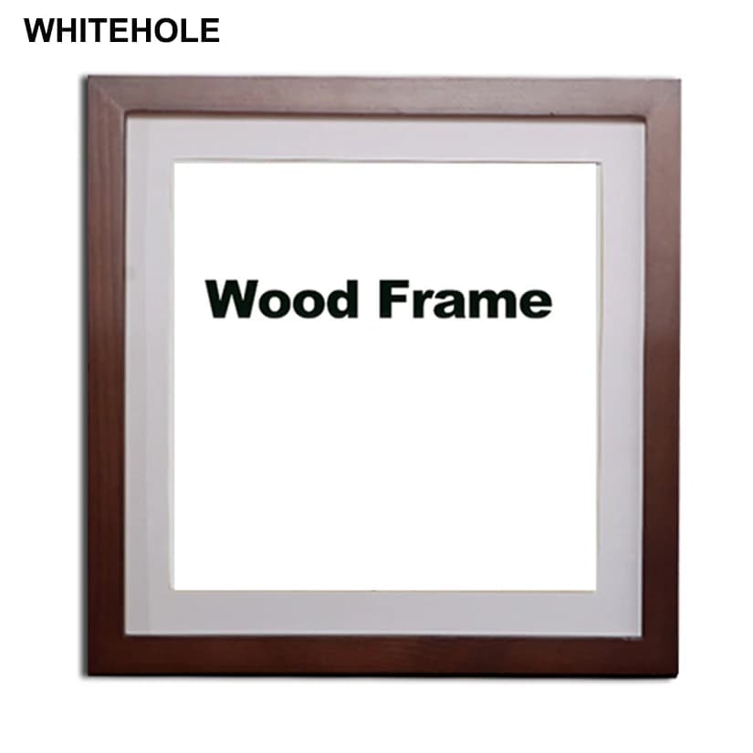Di legno Photo Frame Classico Desktop di Piazza Poster Cornice Per Appeso Al Muro Pleixglass All'interno Complementi Arredo Casa