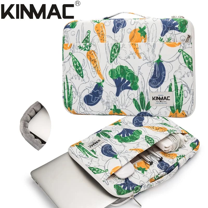Marca Kinmac Borsa a mano Custodia per laptop Borsa da 13,3,14 pollici per MacBook Air Pro M1 2 Notebook Computer PC Valigetta Lady Donna Uomo
