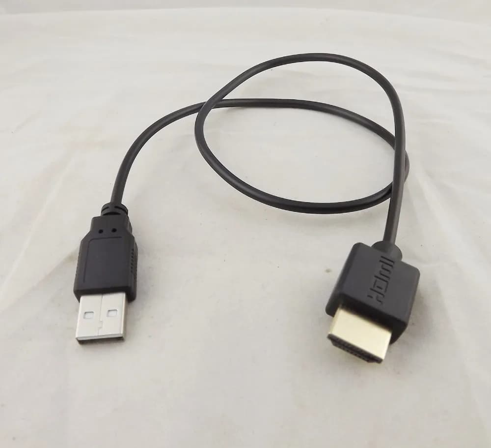 Cavo di ricarica per connettore convertitore adattatore spina maschio compatibile HDMI da 50 cm da 1 pz