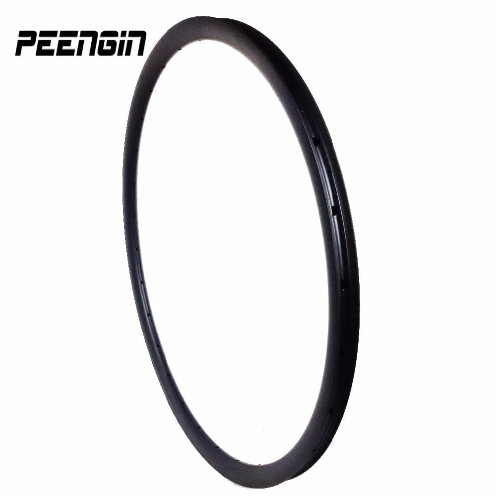 Ultra leggero 280g! Cerchione per bicicletta MTB in carbonio Roue 27.5er XC 650B Ruote 24X24mm Copertoncino senza gancio Tubeless per set di ruote da 27 pollici