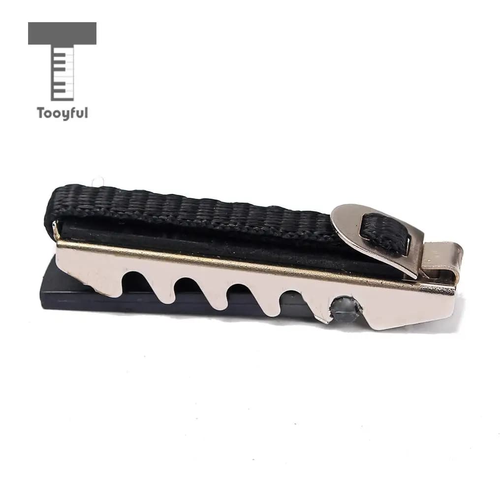 Tooyful Trigger per morsetto per chiave capotasto per chitarra lavorato a maglia in cotone per chitarra Ukulele Mandolino Banjo Accessorio Nero