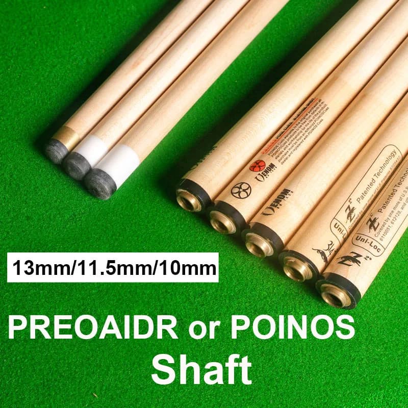 Cina PREOAIDR POINOS Pool Cue Stick Albero 13mm/11.5mm/10mm Dimensioni punta
