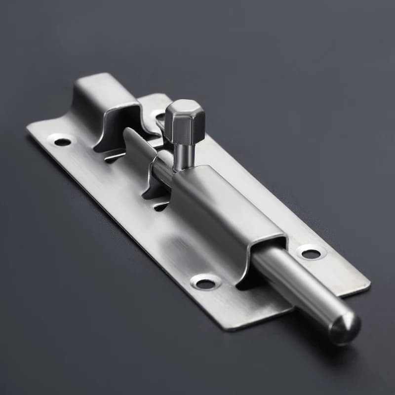 1Pc 3/4/5 Pollici Lungo Argento In Acciaio Inox Porta Fermo Serratura Scorrevole Barile Bullone Chiusura Hasp Cucitrice Cancello Serratura di Sicurezza