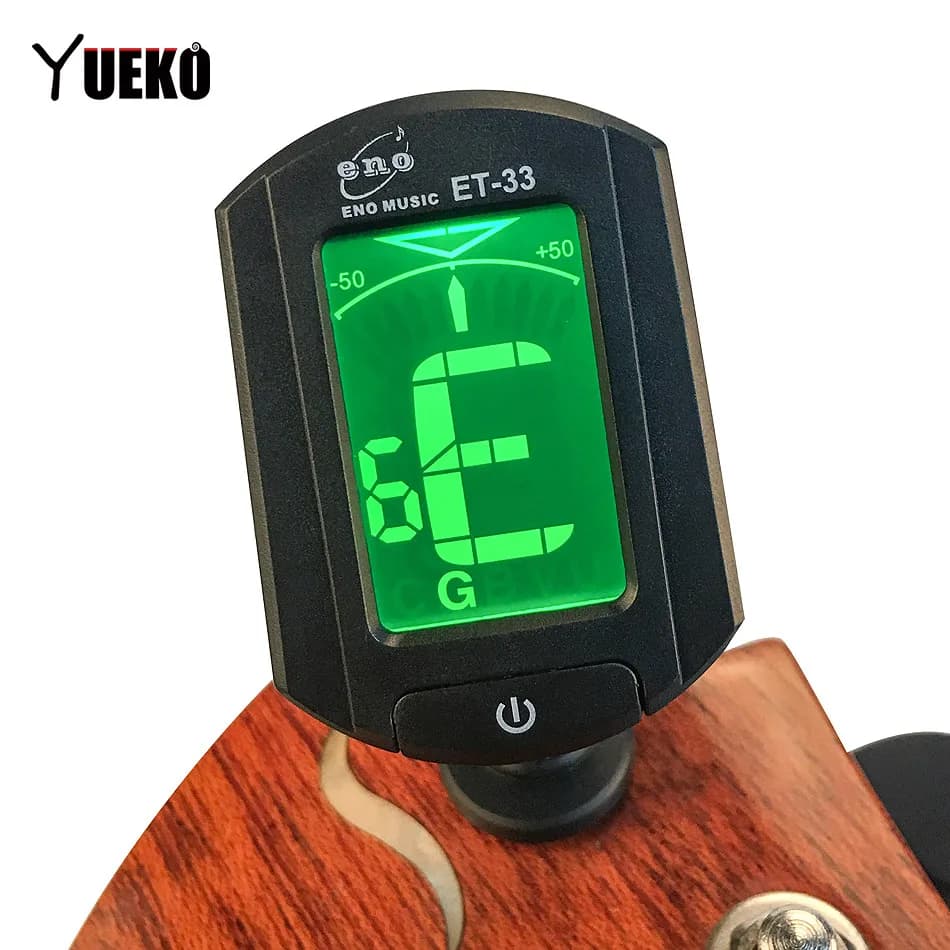 YUEKO Accordatore per chitarra ENO ET-33 Accordatura per chitarra Basso Violino Ukulele Gutiar Accessori Aroma Accordatore per chitarra acustica AT-01A