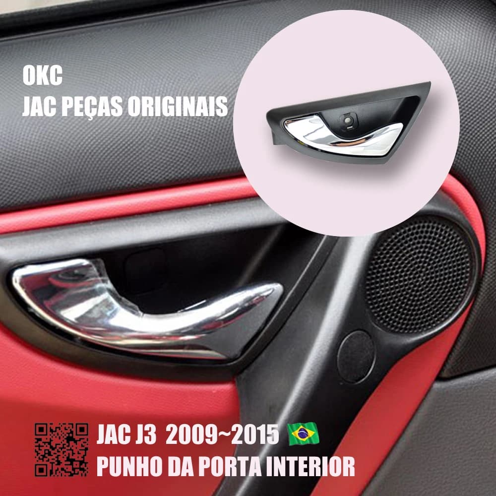 Maniglie interne per portiere auto 6105230u8010, pomello interno per JAC J3 J3S J3 Turin 2009-2015, TIPO CROMATO