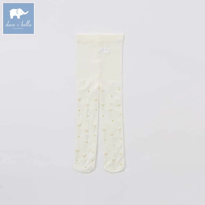 DB7409 dave bella summer baby girls dress stockings girls print lovely children legging