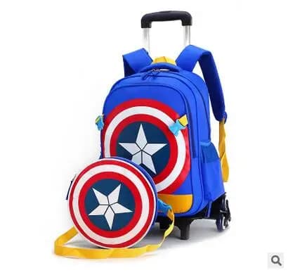 Zaini trolley per la scuola con ruote per bambini, zaini trolley per ragazzi, zaini con ruote per la scuola