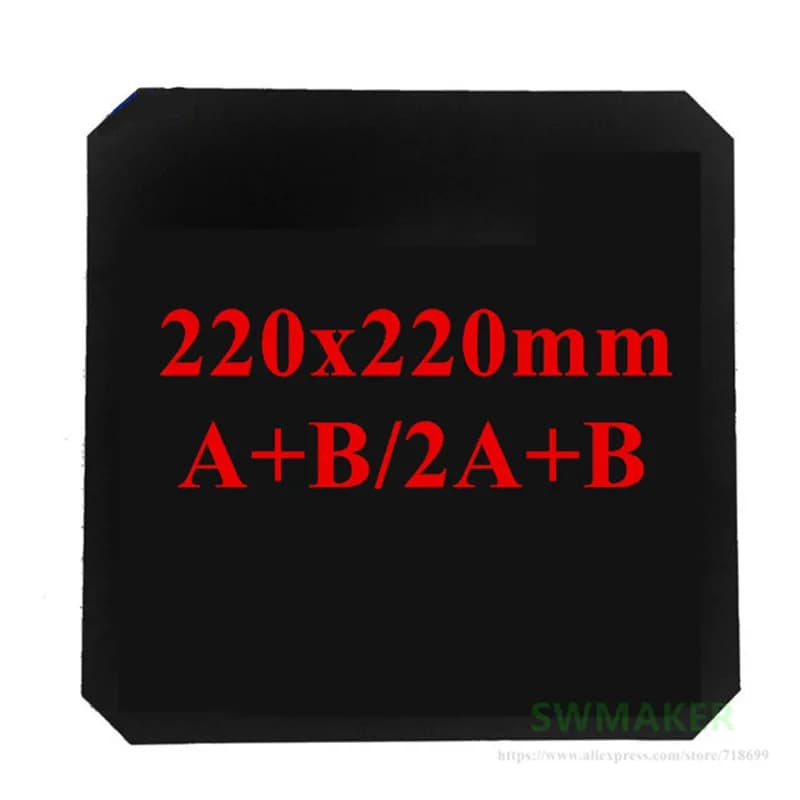 220x220mm Magnetica Adesivo Da Letto di Stampa del Nastro di Stampa Adesivo Flex Piatto per Wanhao Duplicator 6/D6/ plus/Plus +/Mark2/I3 3D stampante