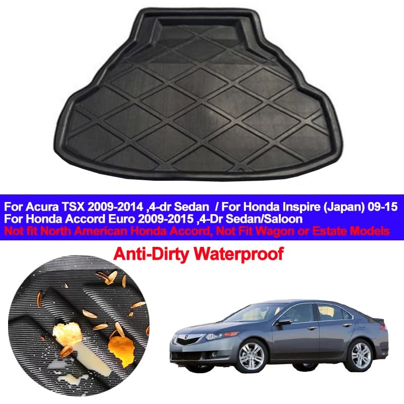 Auto Posteriore Boot Cargo Liner Bagagli Tronco Pavimento Zerbino Cars Tray for Acura TSX Honda Accord Euro Inspire 2009 - 2014 2015 derision