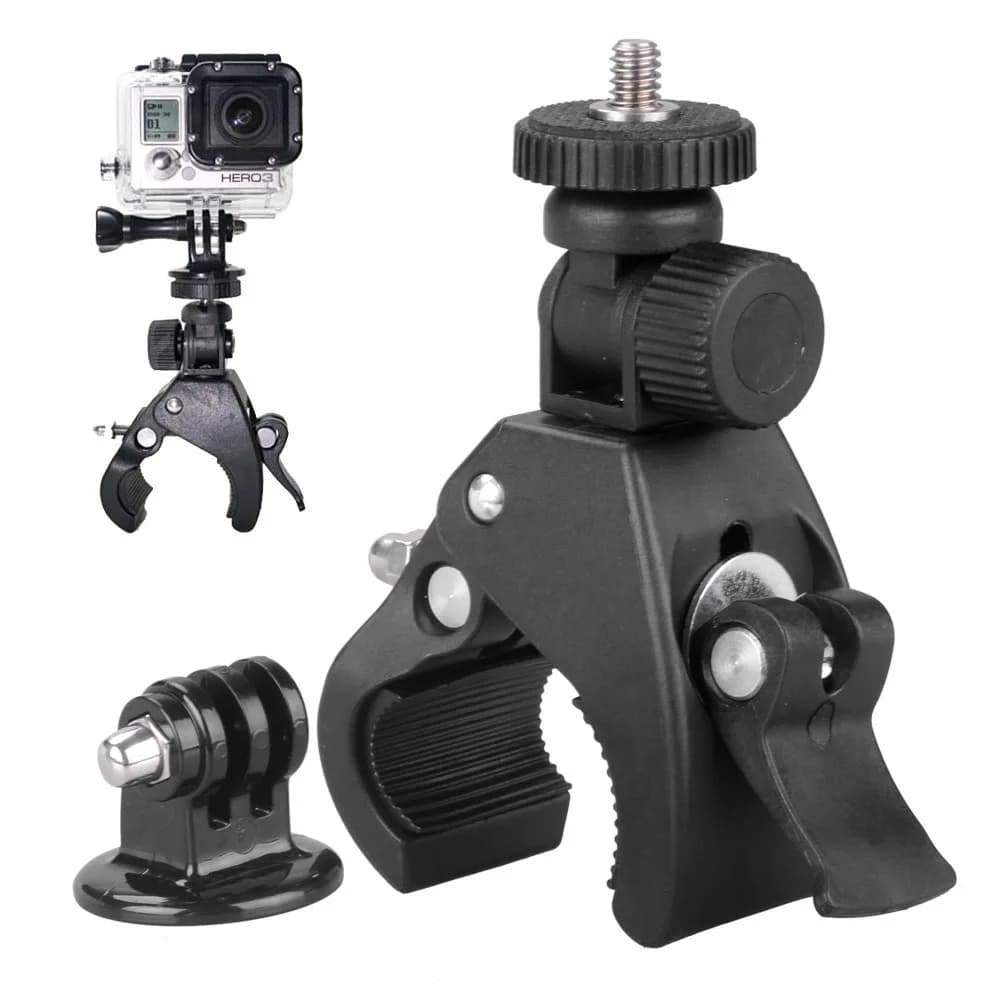 Bici Bicicletta Moto Manubrio Maniglia Morsetto Bar Supporto per fotocamera Adattatore per treppiede per Gopro Hero 7 6 5 4 Xiaomi YI GP73