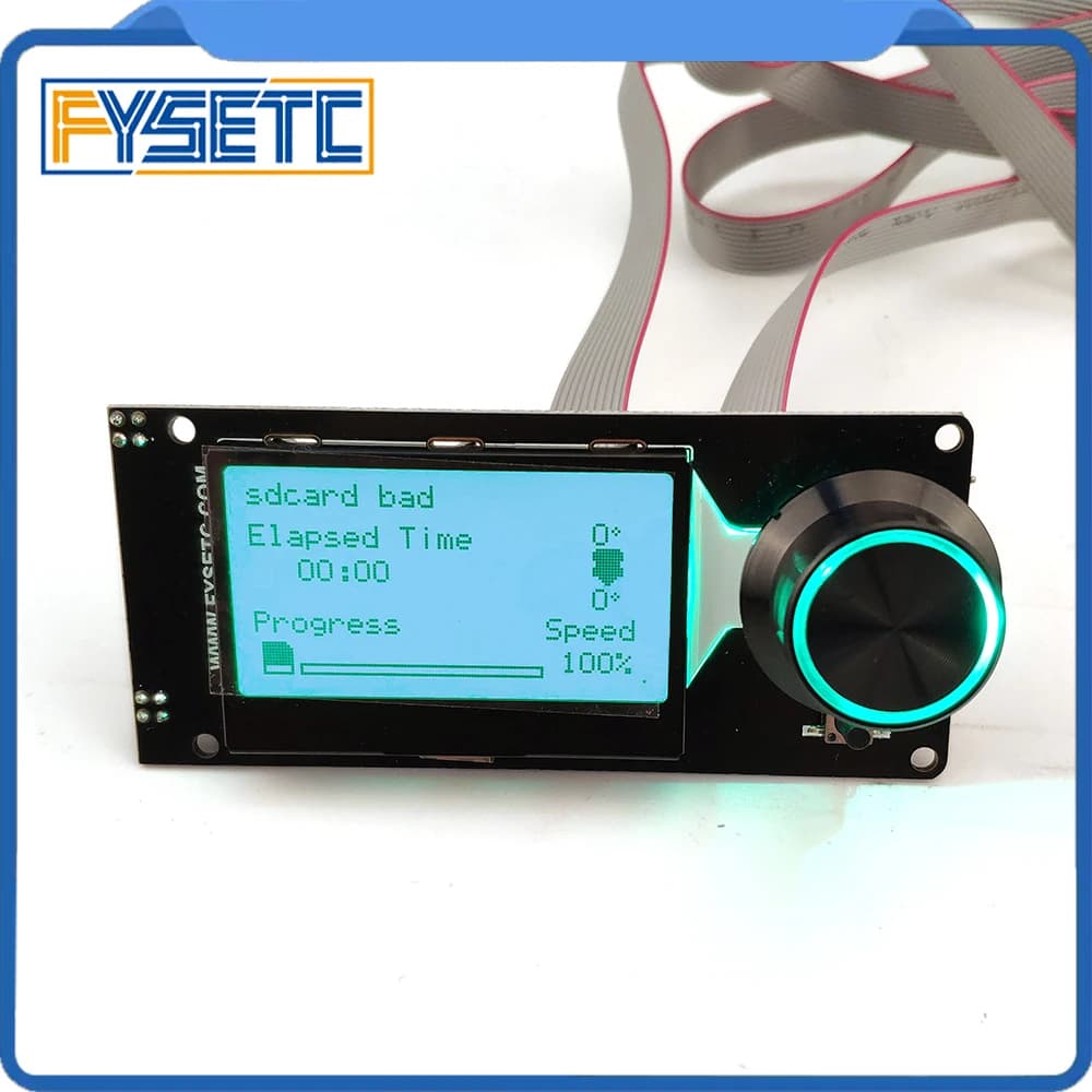 Tipo C mini 12864 v1.2 MINI12864 Schermo LCD Smart Display Nero su bianco Supporta Marlin fai da te con scheda SD Accessori per stampante 3D