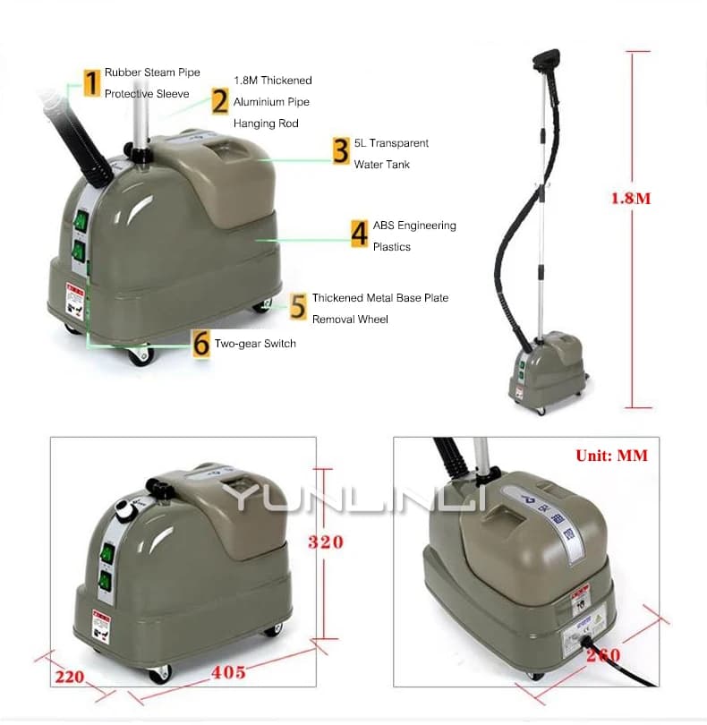 Nuovi arrivi Macchina da stiro Vaporizzatori per indumenti ad alta potenza Macchina da stiro a vapore portatile