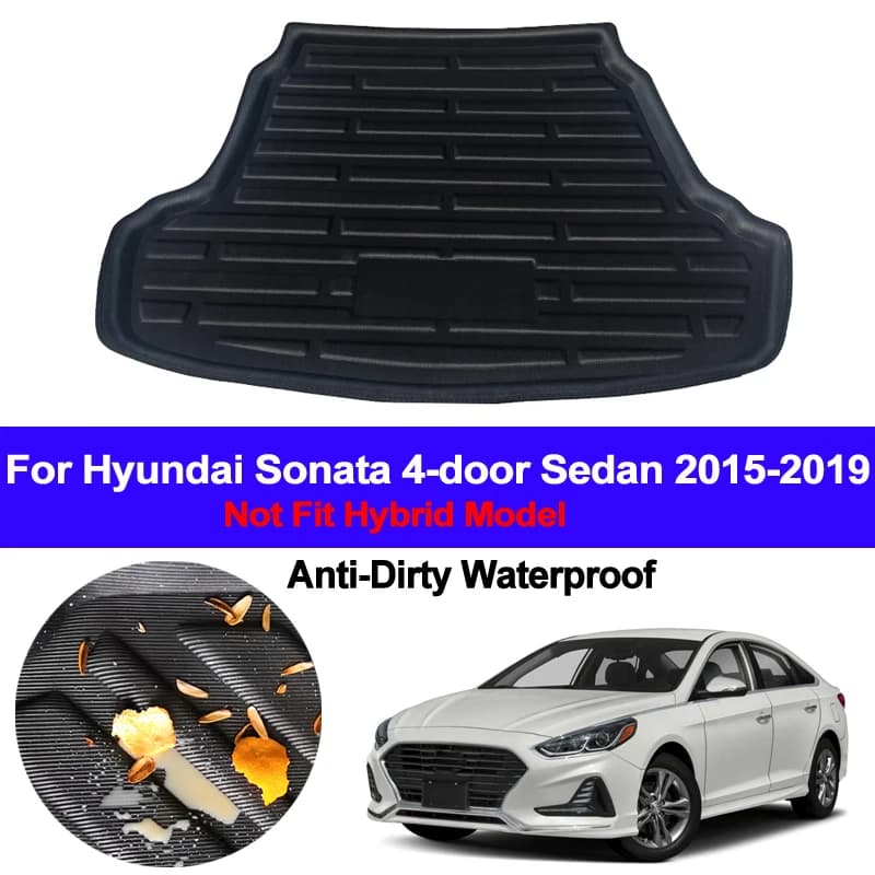 Auto Boot Rear Cargo Liner Tray Tronco Floor Carpet Pad Anti-sporco For Hyundai Sonata 2015 2016 2017 2018 Berlina