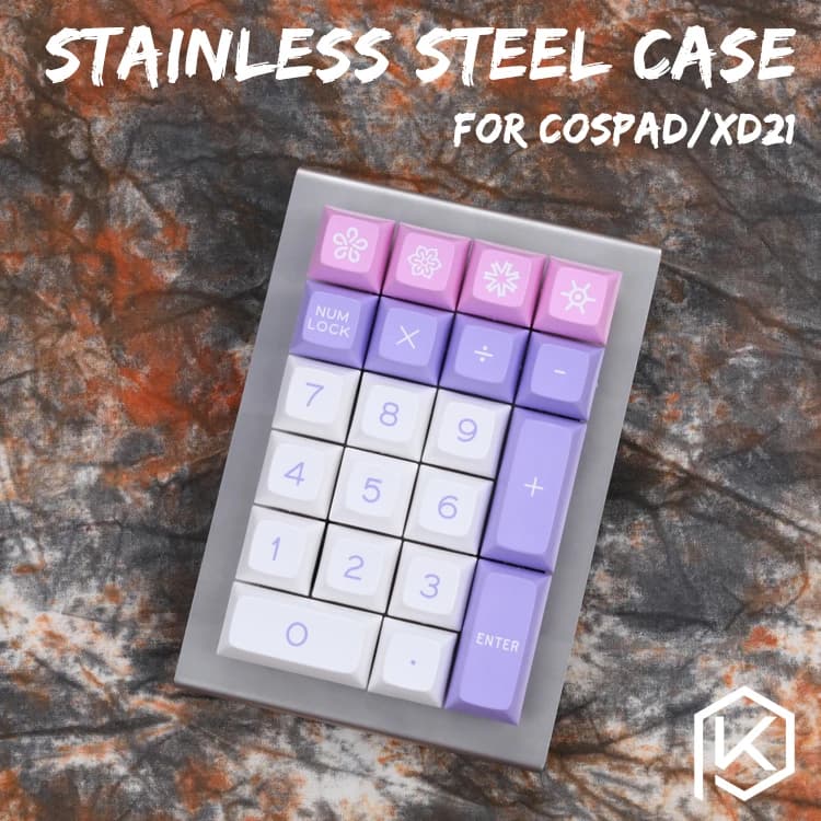 Cassa in acciaio inox piegato per cospad xd24 20% tastiera meccanica tastiera personalizzata acrilico pannelli diffusore in acrilico 50% planck
