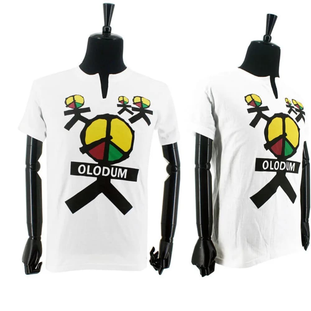 Impersonatore Michael Jackson Costumi Roba Brasile Retro Antiwar OLODUM Maglietta in cotone Non ci vedono