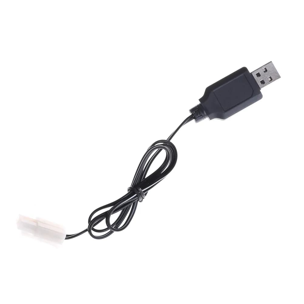 Caricabatterie universale per auto RC DC 6V 7.2V 8.4V 9.6V cavo adattatore per caricabatterie USB nero per elicottero Sky Viper Drone