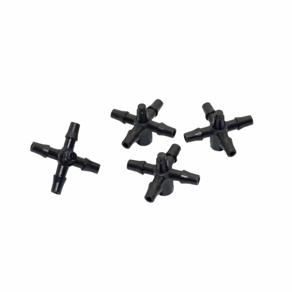 Interfacce per splitter per tubi flessibili a cinque vie da 50 pezzi con raccordi per tubi flessibili da giardino con connettore incrociato multiplo